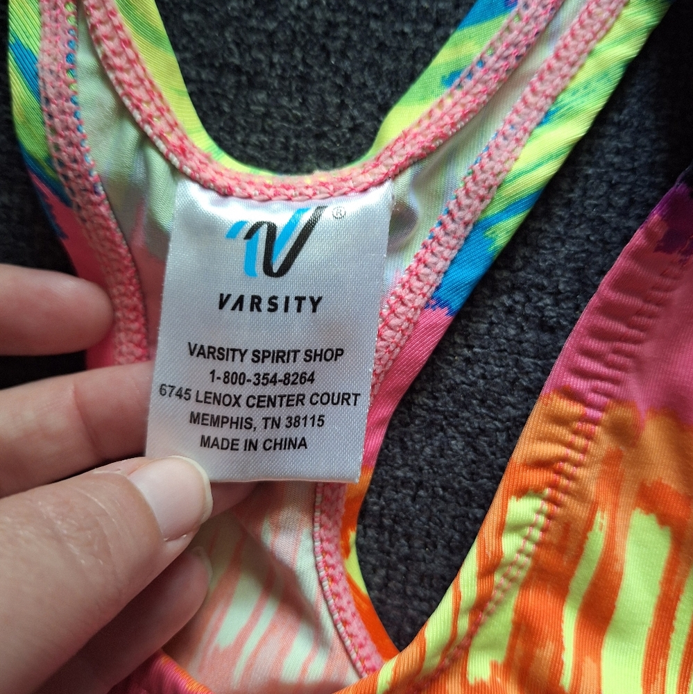 ○[[Varsity]]○ Colorful tie dye sports bra. - Picture 4 of 5